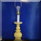 DL06. Yellow pottery table lamp. 